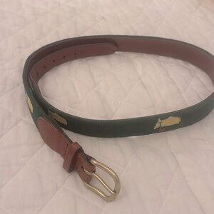Masters Hand-stitched Needlepoint Belt. 38